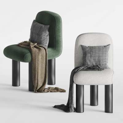 现代休闲椅3D模型下载